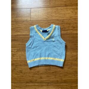 U.S. Polo Assn. Light Blue Boys Sweater Vest, Size 6-9M